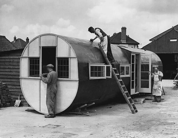 The fuselage of a Horsa glider - the type used by airborne troops in World War II