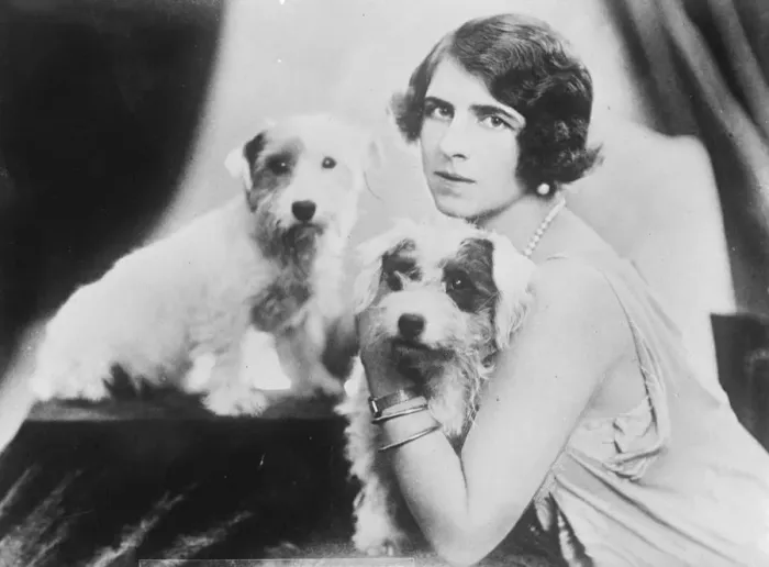 Framed Print : A future Queen with her pets. A new photograph of the Crown Princess of Rumania