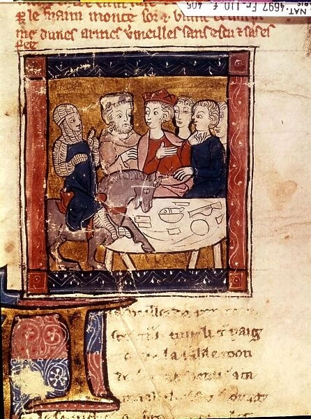Galahad comes to King Arthur 1250-80. Sir Galahad was one of the knights of King