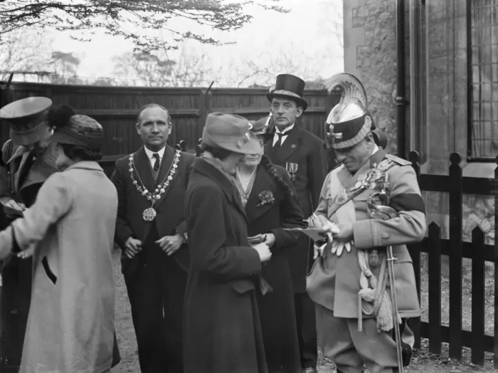 Framed Print : Gallipoli service in Eltham, Kent. 1936