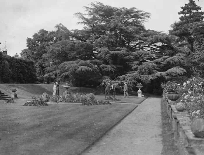 Framed Print : In the gardens at Oakhill. 1928 Framed Print : In the gardens at Oakhill. 1928