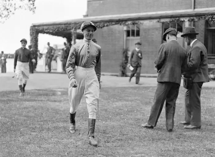 Framed Print : Gatwick races, west Sussex, England. Jockey Jack Sirett. 16 May 1936 Framed Print : Gatwick races, west Sussex, England. Jockey Jack Sirett. 16 May 1936