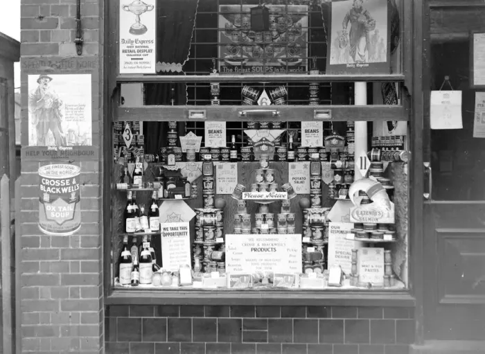 Framed Print : Gee and Son Eynsford Shop. 1934 Framed Print : Gee and Son Eynsford Shop. 1934