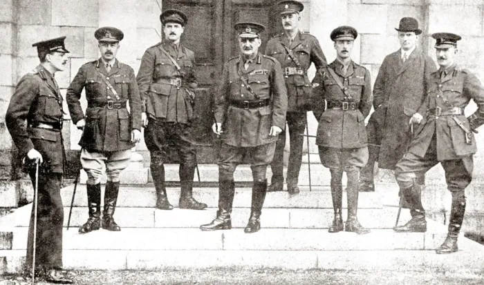 Framed Print : General Sir John Grenfell Maxwell and his staff, Dublin Framed Print : General Sir John Grenfell Maxwell and his staff, Dublin