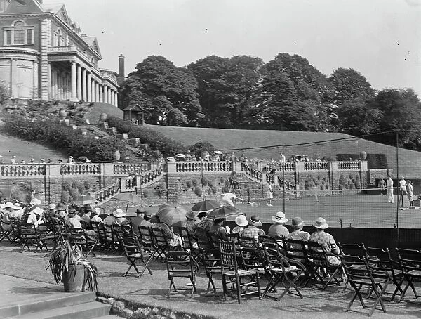 A general view at Lady Crossfields tennis club party at Highgate 8 July 1935