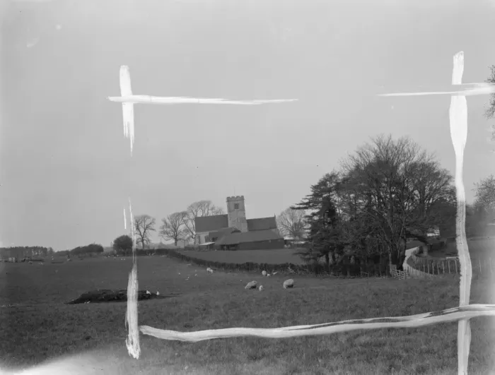 Framed Print : A general view of Throwley Church, Kent. 1937 Framed Print : A general view of Throwley Church, Kent. 1937