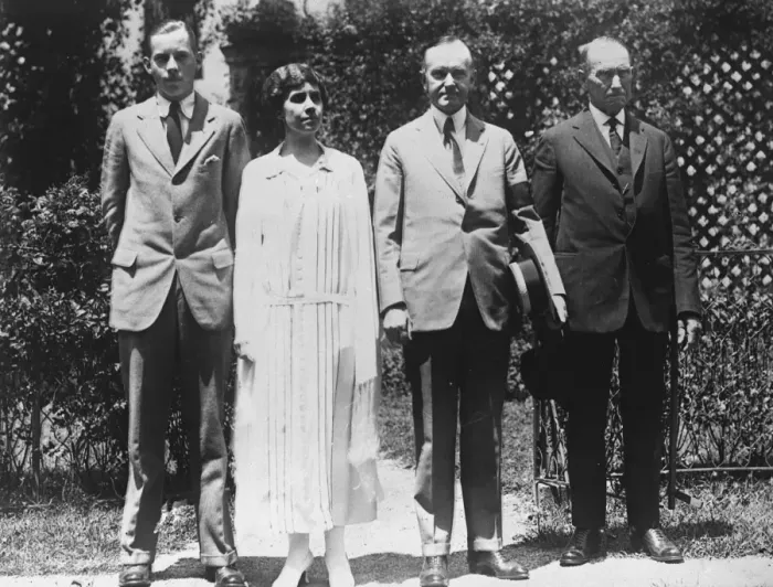 Framed Print : Three Generations of the Coolidge family at the White House. They are, from left Framed Print : Three Generations of the Coolidge family at the White House. They are, from left