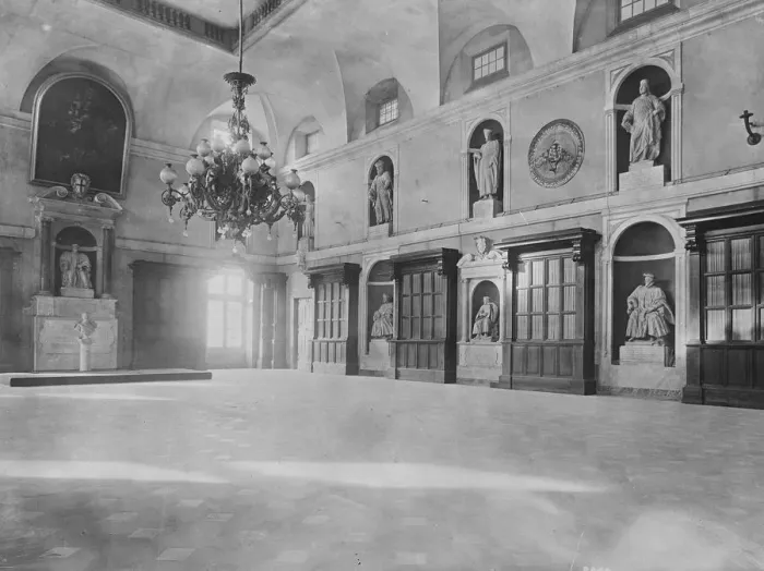 Framed Print : The Genoa Conference The interior of the Royal Palace at Genoa where the important Framed Print : The Genoa Conference The interior of the Royal Palace at Genoa where the important