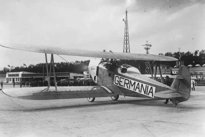Framed Print : Germany to New York flight. The Germania to be piloted by Konnecke. 1927 Framed Print : Germany to New York flight. The Germania to be piloted by Konnecke. 1927
