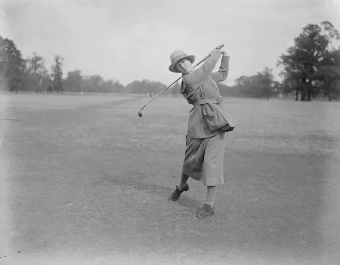 Framed Print : Girls Golf Championship Miss Audrey Croft ( Ashford Manor ) drivining 13 September Framed Print : Girls Golf Championship Miss Audrey Croft ( Ashford Manor ) drivining 13 September