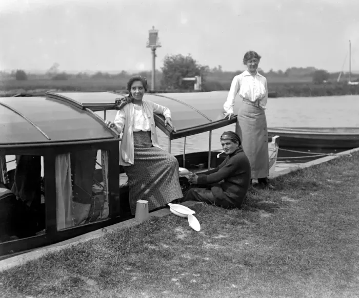 Framed Print : Girls holiday on the Broads Framed Print : Girls holiday on the Broads