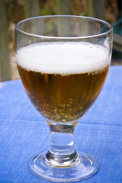 Framed Print : Glass of beer outside on summer evening credit: Marie-Louise Avery / thePictureKitchen Framed Print : Glass of beer outside on summer evening credit: Marie-Louise Avery / thePictureKitchen
