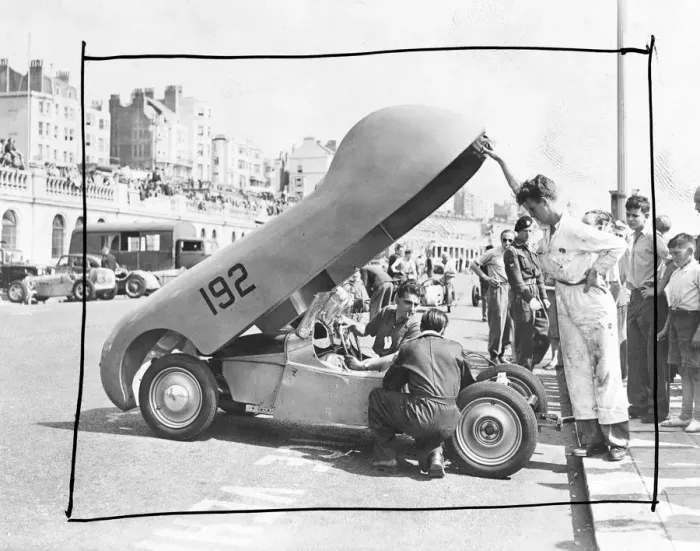 Framed Print : What goes on under the sleek exterior of the Cooper 500 Special is revealed as Framed Print : What goes on under the sleek exterior of the Cooper 500 Special is revealed as
