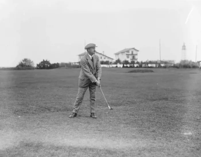 Framed Print : Golf at Biarritz Golf Club in France Sir alexander Napier 30 March 1921 Framed Print : Golf at Biarritz Golf Club in France Sir alexander Napier 30 March 1921