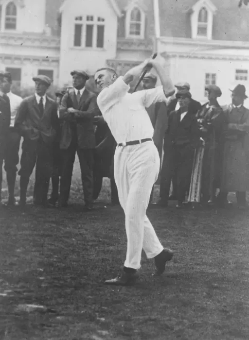 Framed Print : US Golf Championships J M Sweetser in play 9 September 1922 Framed Print : US Golf Championships J M Sweetser in play 9 September 1922