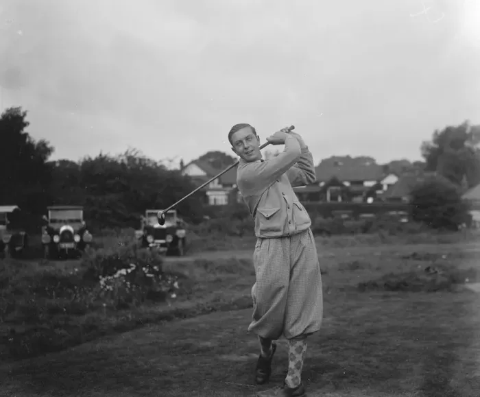 Framed Print : Golf tournament at Walton Hatch. The rising hope, J H Cotton, in play. 20 Framed Print : Golf tournament at Walton Hatch. The rising hope, J H Cotton, in play. 20