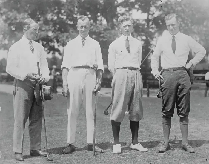 Framed Print : US Golfers Left to right Ed Byers, G Nicholls, Jock Hutchinson, Chick Evans Framed Print : US Golfers Left to right Ed Byers, G Nicholls, Jock Hutchinson, Chick Evans