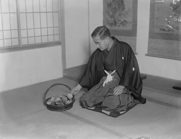 Framed Print : Gonnoske Komai, the Japanese poet at home ( 73 Harcourt Terrace, South Kensington ) Framed Print : Gonnoske Komai, the Japanese poet at home ( 73 Harcourt Terrace, South Kensington )