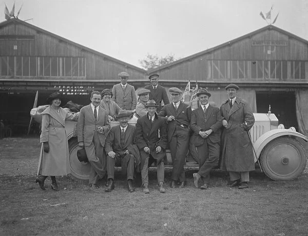 The Gordon Bennett Air Race at Etampes near Paris A group of British aviation officials