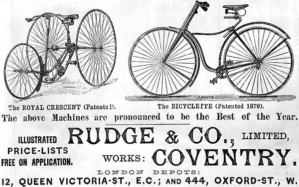 The Graphic March 20th 1886 Bicycles The Royal Crescent and the Bicyclette