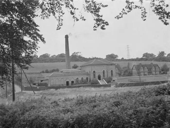 Framed Print : Gravesend Water Works in Kent. General view of the works. 1939 Framed Print : Gravesend Water Works in Kent. General view of the works. 1939