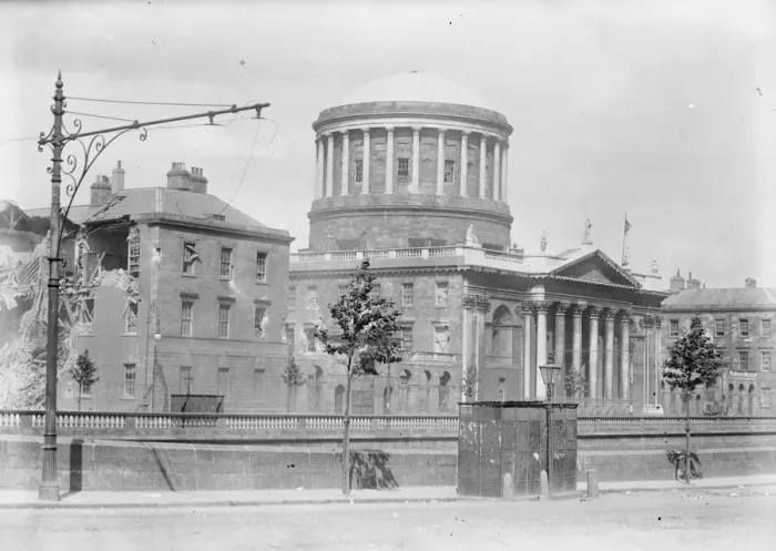 Framed Print : The Great Battle of Dublin The capture of the four courts Dublin A view of Framed Print : The Great Battle of Dublin The capture of the four courts Dublin A view of