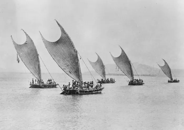 Framed Print : Great Island to be explored. British Pacific Science Expedition Sails for Papua Framed Print : Great Island to be explored. British Pacific Science Expedition Sails for Papua