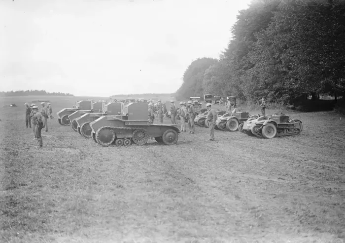 Framed Print : Great mechanical army on Salisbury Plain. 19 August 1927 Framed Print : Great mechanical army on Salisbury Plain. 19 August 1927