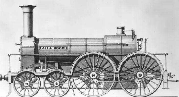 Framed Print : From the Great Western Railway locomotive chart, Lalla Rookh 1855 Framed Print : From the Great Western Railway locomotive chart, Lalla Rookh 1855