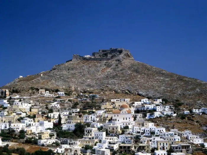 Framed Print : Greek island - Leros - mediaeval castle 2006 Charles Walker  /  TopFoto