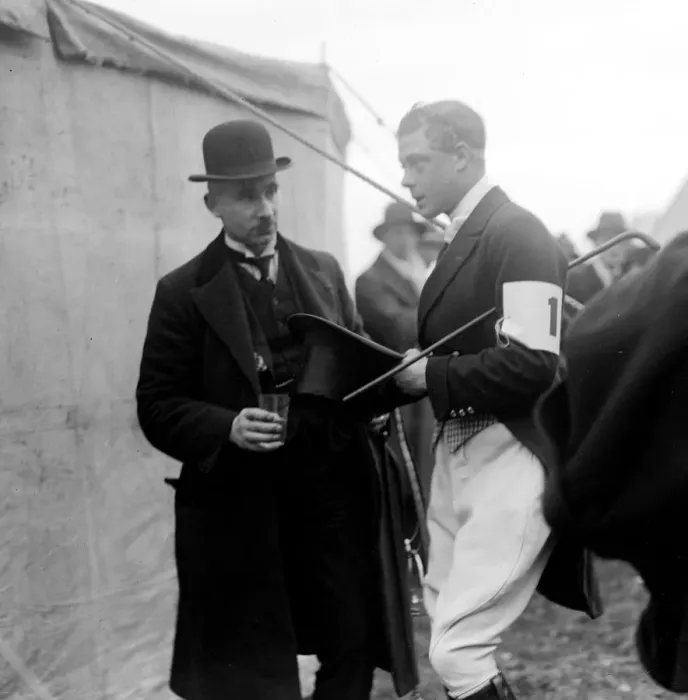 Framed Print : Guards Point To Point at Warden Hill. The Prince Wales. 5 March 1921 Framed Print : Guards Point To Point at Warden Hill. The Prince Wales. 5 March 1921