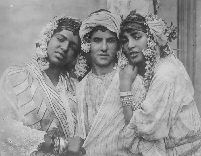 Framed Print : The Handsomest Arabs in Algeria Hamid the well known donkey boy, with his two pretty sisters Framed Print : The Handsomest Arabs in Algeria Hamid the well known donkey boy, with his two pretty sisters