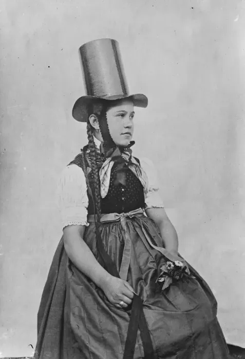 Framed Print : A top hat in straw, worn by women on gala days in the black country Germany 25 Framed Print : A top hat in straw, worn by women on gala days in the black country Germany 25