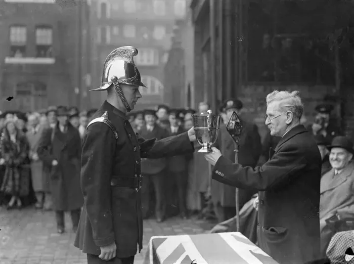 Framed Print : Headquarters Station Tean wins Fire Brigade Competition. With a time of 54 1 / 4 seconds Framed Print : Headquarters Station Tean wins Fire Brigade Competition. With a time of 54 1 / 4 seconds