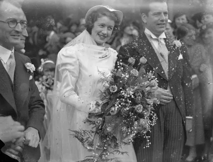 Framed Print : Henry Hall Gives Bride Away At Wedding Of Bert Yarlet, BBC Dance Orchestra Vocalist Henry Framed Print : Henry Hall Gives Bride Away At Wedding Of Bert Yarlet, BBC Dance Orchestra Vocalist Henry
