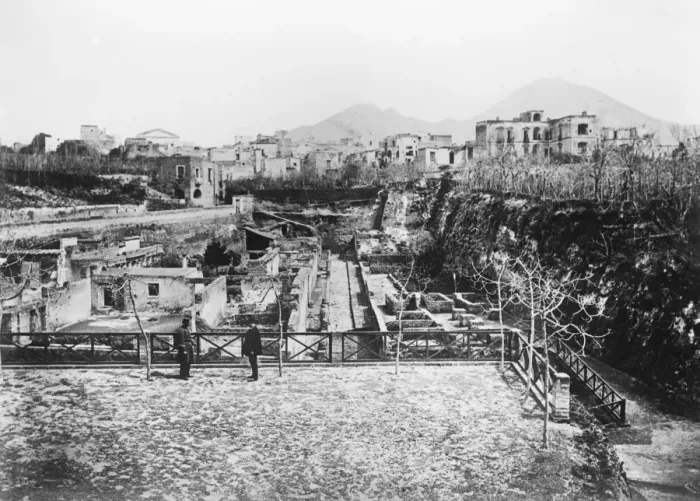 Framed Print : Herculaneum an ancient Roman town destroyed by volcanic pyroclastic flows in 79 A Framed Print : Herculaneum an ancient Roman town destroyed by volcanic pyroclastic flows in 79 A