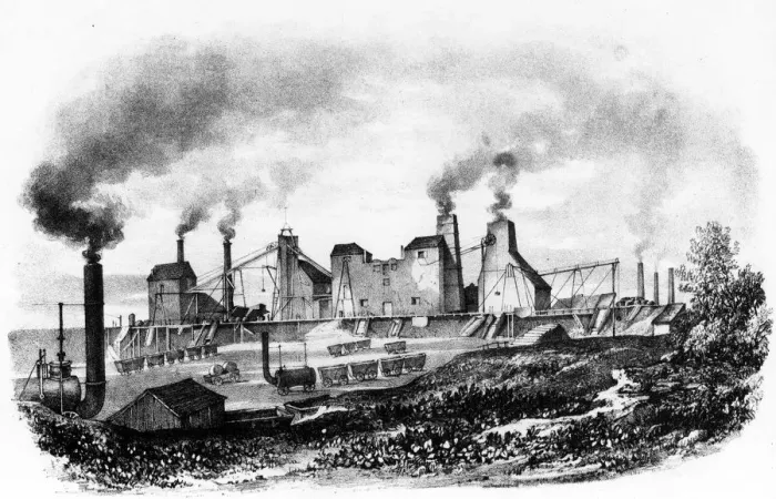 Framed Print : Hetton Colliery c 1822 Framed Print : Hetton Colliery c 1822