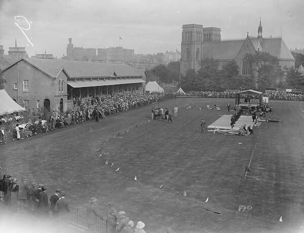 The Highland Gathering in progress at Inverness, Scotland. 17 September 1925