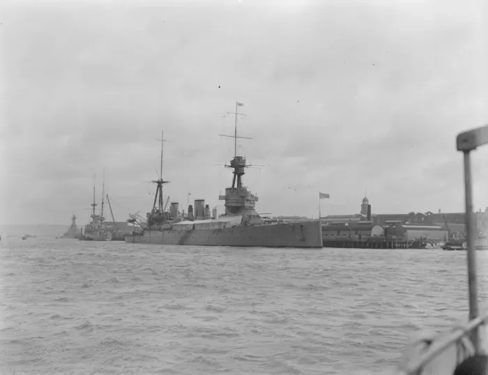 Framed Print : HMAS Australia was one of three Indefatigable-class battlecruisers built for