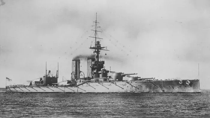 Framed Print : HMS Ajax was the last of the four ships of the King George V-class battleships to be laid down Framed Print : HMS Ajax was the last of the four ships of the King George V-class battleships to be laid down