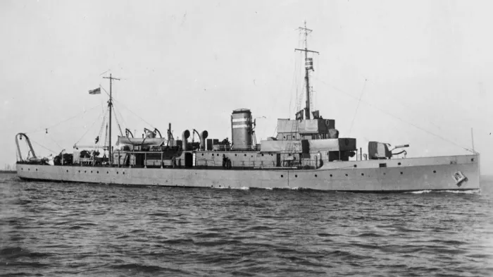 Framed Print : HMS Badminton. 1 March 1927 Framed Print : HMS Badminton. 1 March 1927
