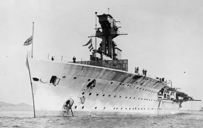 Framed Print : HMS Hermes was an aircraft carrier built for the Royal Navy. The ship was begun during World War I Framed Print : HMS Hermes was an aircraft carrier built for the Royal Navy. The ship was begun during World War I