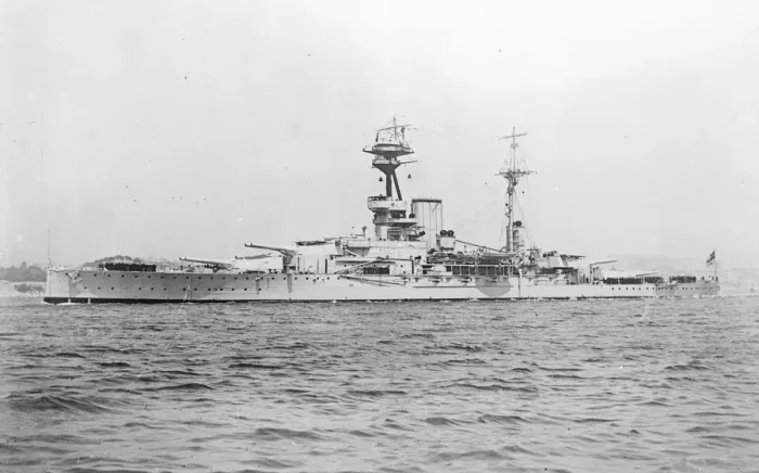 Framed Print : HMS Ramilies. 10 January 1924