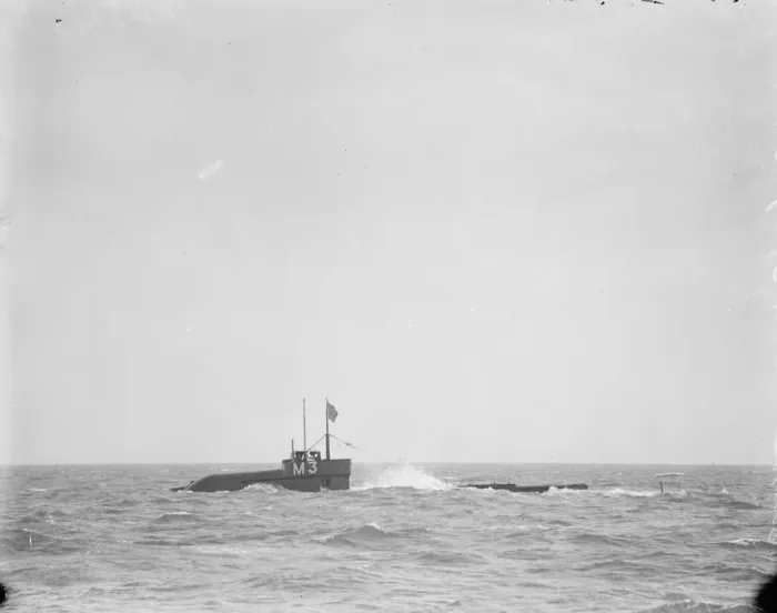 Framed Print : HMS Submarine No 3 diving 30 March 1920
