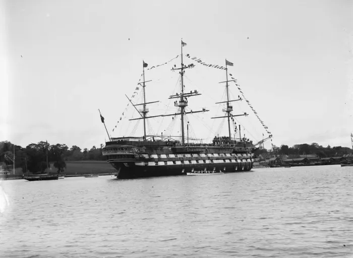 Framed Print : HMS Worcester a training ship at Greenhithe for the Thames Nautical Training College Framed Print : HMS Worcester a training ship at Greenhithe for the Thames Nautical Training College