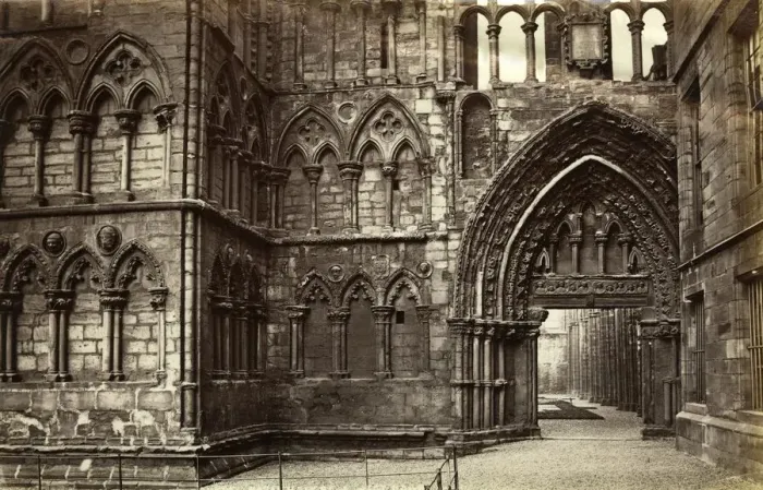 Framed Print : Holyrood Abbey is a ruined Augustinian Abbey in Edinburgh, Scotland. The abbey Framed Print : Holyrood Abbey is a ruined Augustinian Abbey in Edinburgh, Scotland. The abbey