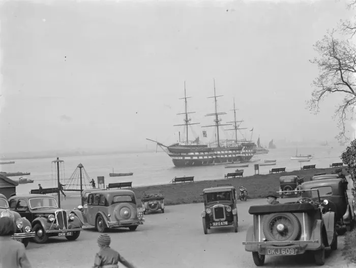Framed Print : Home Fleet at Greenhithe. 1937