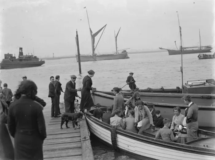 Framed Print : The Home Fleet on the river Thames at Greenhithe, Kent. 1937