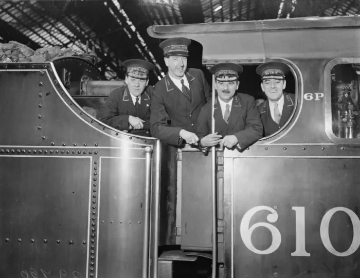Framed Print : Home town gives civic welcome to Royal Scots driver - famous engine at Carlisle Framed Print : Home town gives civic welcome to Royal Scots driver - famous engine at Carlisle