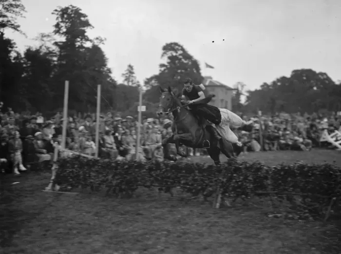 Framed Print : Horse jumping 1937 Framed Print : Horse jumping 1937